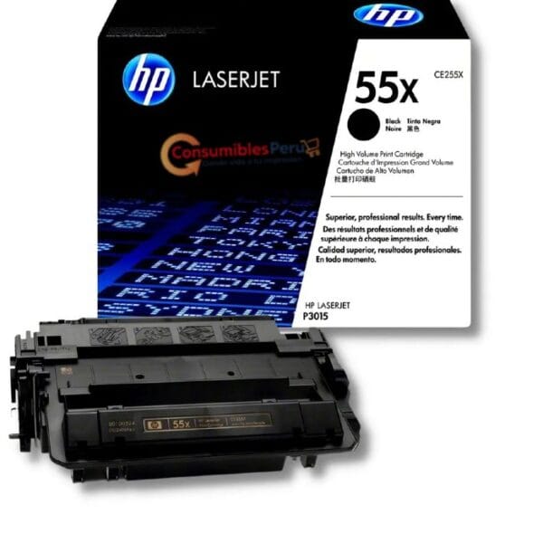 Toner HP 55X original CE255X para M521, P3015