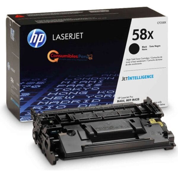 Toner HP 58X para M404 CF258X