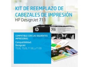 Cabezal HP C1Q10A Negro 711 original