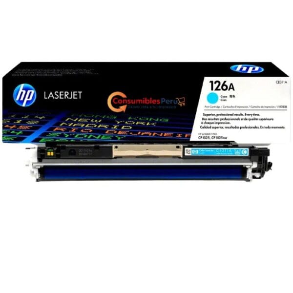 Toner HP 126A Cyan CE311A para CP1025