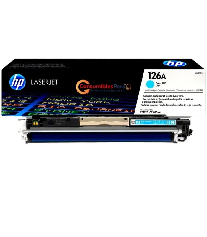 Toner HP 126A Cyan CE311A para CP1025
