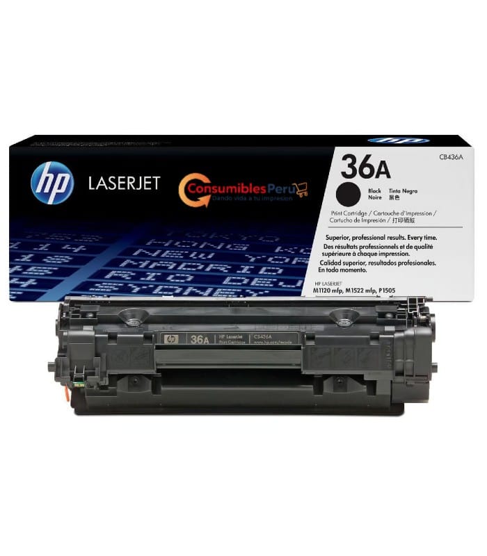 Toner HP 36A Negro CB436A para P1505, M1522