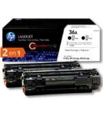 Cartucho de toner original HP CB436AD  36AD Color Negro capacidad 2000 Paginas