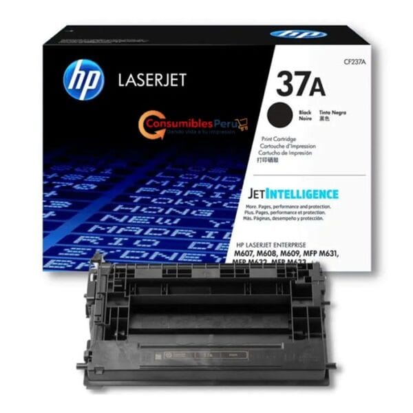 Cartucho de Toner Original HP 37A CF237A capacidad 11,000 Paginas