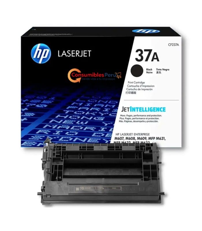 Cartucho de Toner Original HP 37A CF237A capacidad 11,000 Paginas