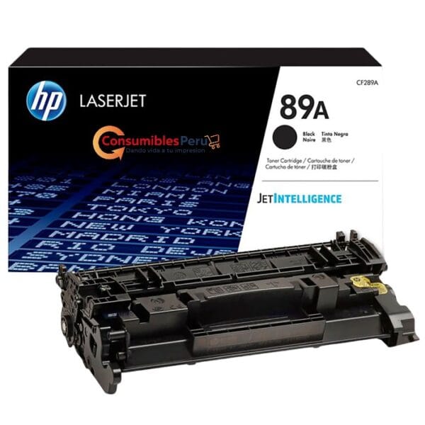 Cartucho de Toner HP CF289A 89A  original de color Negro con Capacidad de 5,000 Paginas.