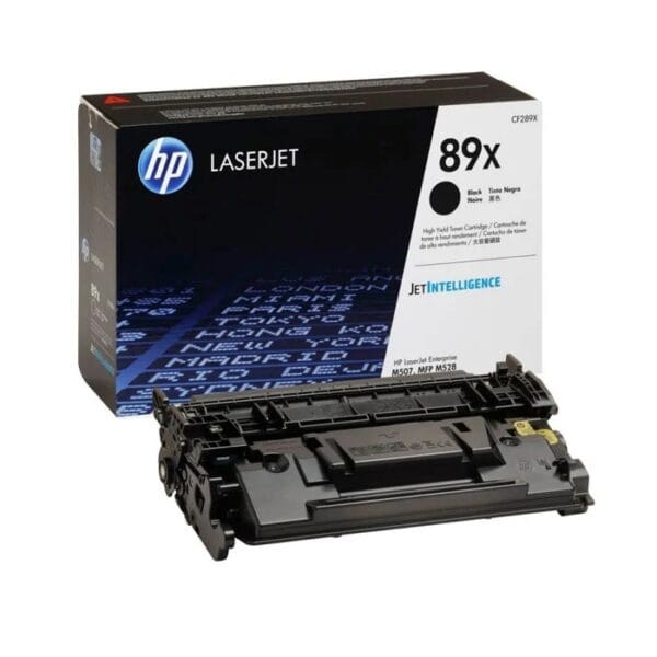 Cartucho de Toner HP CF289X 89X  original de color Negro con Capacidad de 10,000 Paginas.