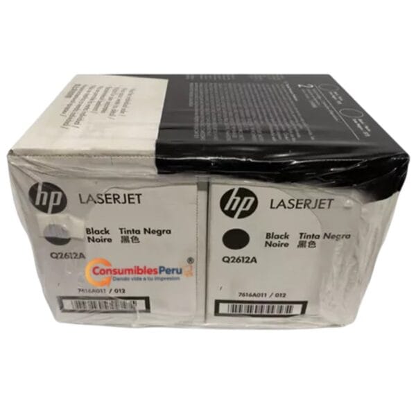 Toner HP Q2612AD 12AD Negro Original
