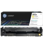 Cartucho de Toner original HP 202a Yellow CF502A capacidad 1.300 Paginas