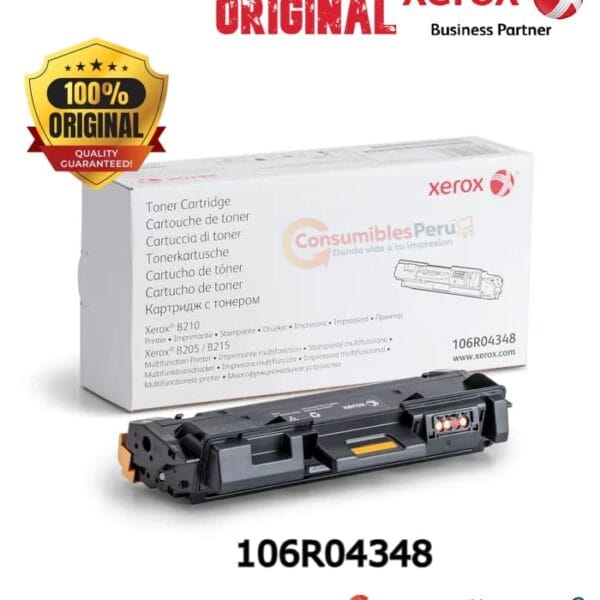 Toner Xerox B210 B215 106r04348 Negro 3000 Paginas Original 5740