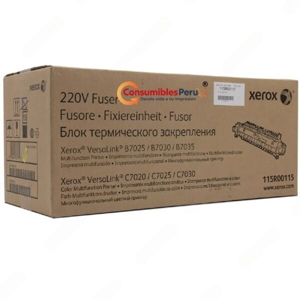 Fusor original Xerox Series C7020, C7025, B7025, B7030 (115R00115 ) 100.000 Paginas